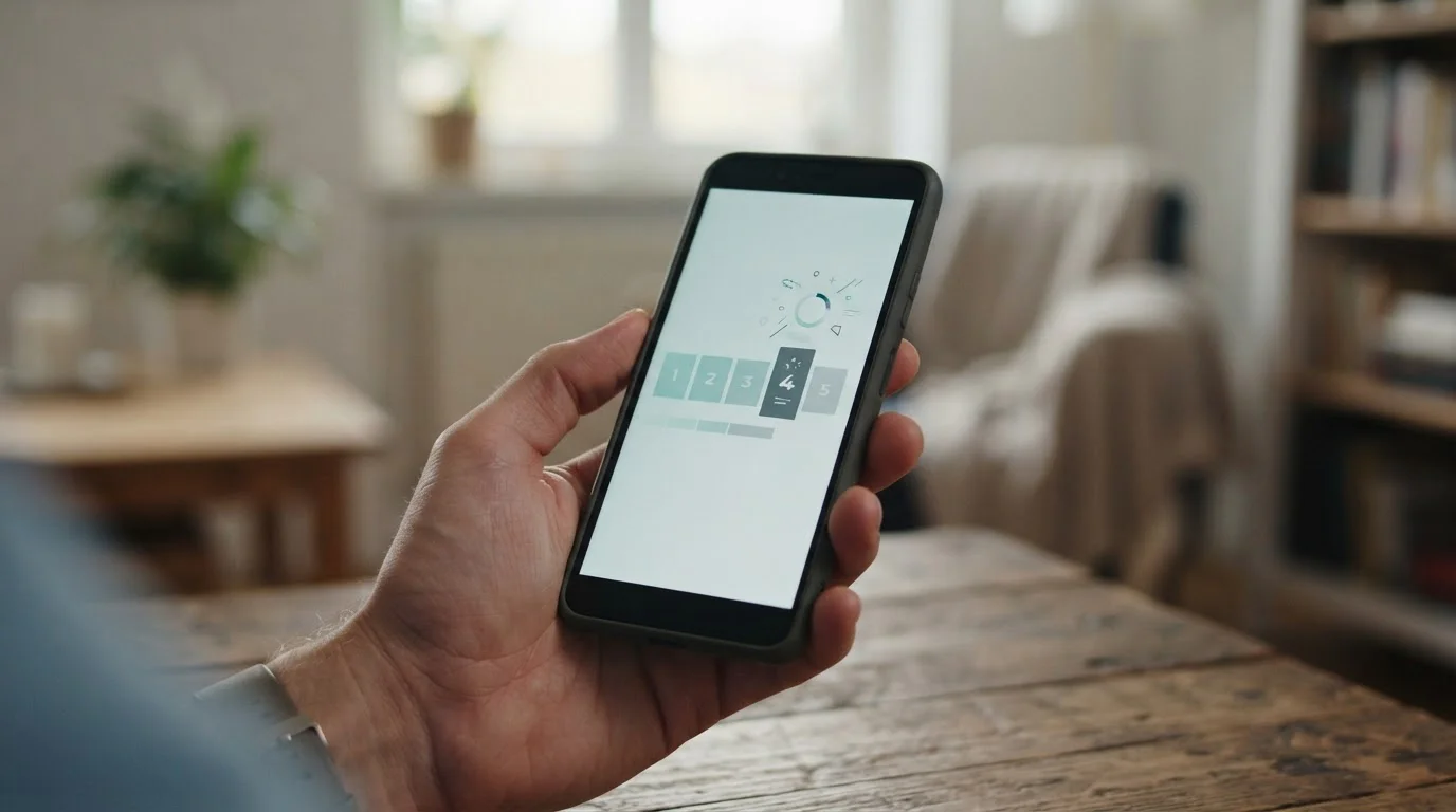 Schritt-für-Schritt-Prozess einer Online-Einzahlung auf dem Smartphone